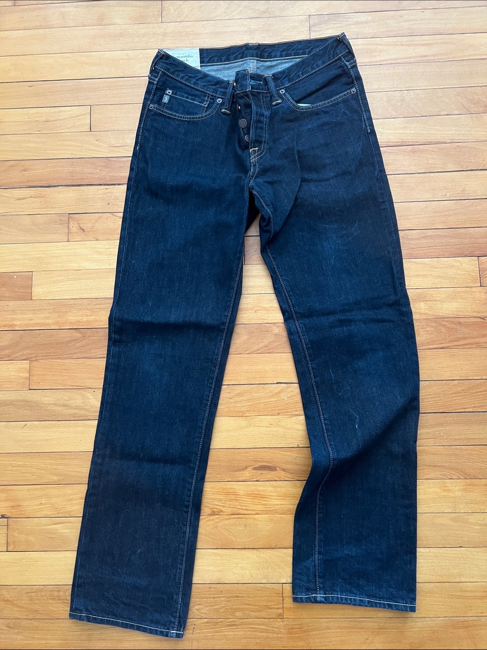 Abercrombie & Fit h - Men's Dark Wash Straight-Leg Jeans - 31 x l32